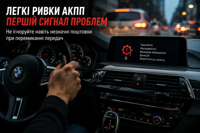 Чому не можна ігнорувати легкі ривки АКПП на BMW?